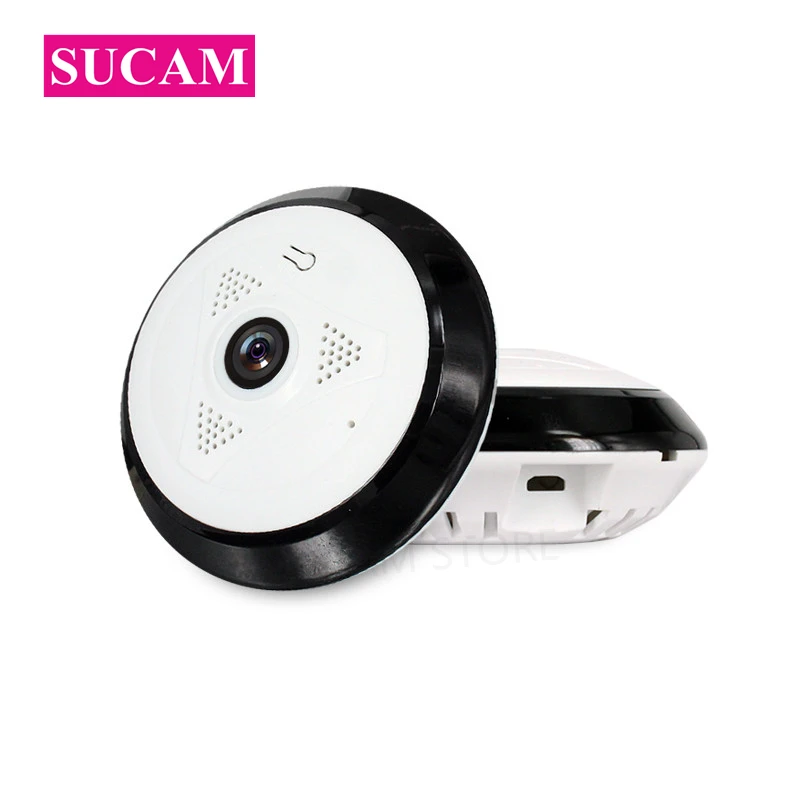 

SUCAM 960P Mini Wifi 360 Camera 1.3MP Home Security Panoramic Motion Detection Wide Degree Wi-fi Cameras 10 Meters Night Vision