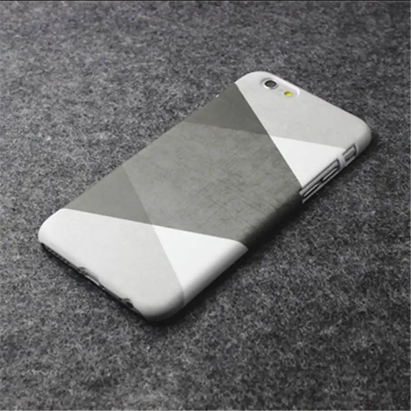 Черный и белый серый контраст для Iphone 66S 6P 78 78plus x Xs Xr Xsmax простой полупакет жесткий