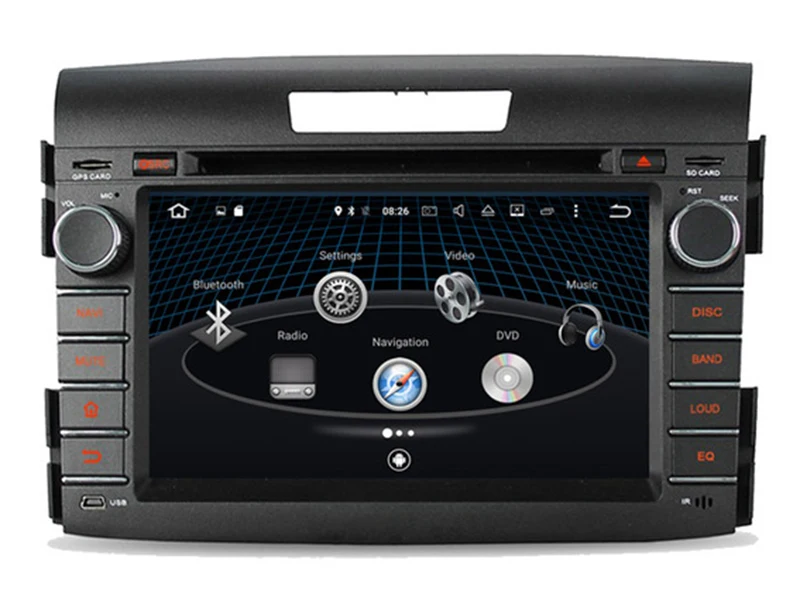 Discount 7" In-Dash Car DVD player with GPS(opt),audio Radio stereo,USB/SD,AUX,BT/TV,Canbus,car multimedia headunit for Honda CR-V 2012 2