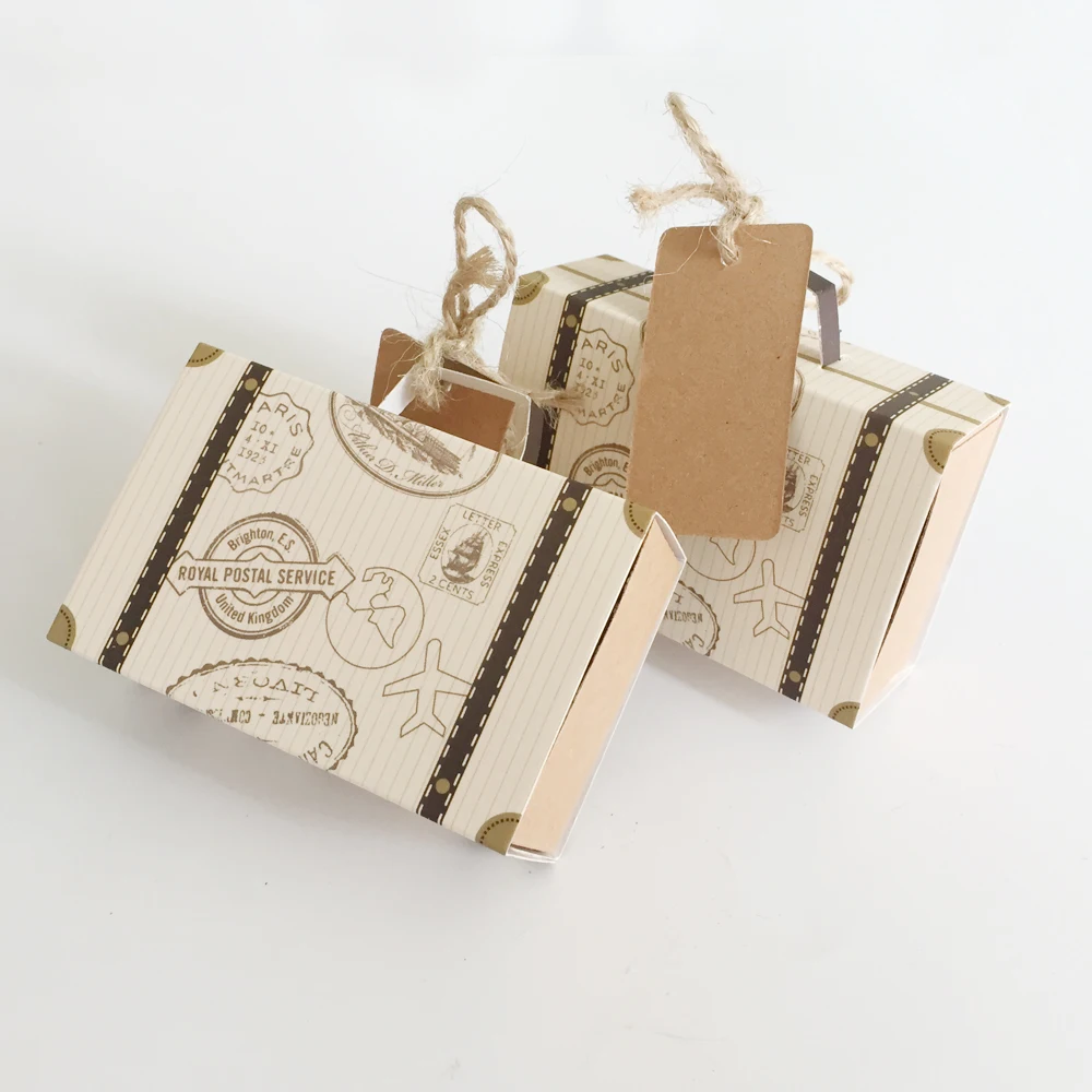 Buy 50Pcs Mini Suitcase Candy Box Wedding Favors