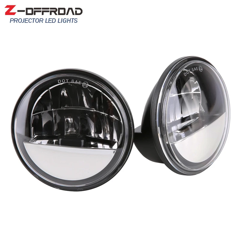 Черный 4 1/2 &quotled лампы ближнего света для Электра Glide Road King круглый 5 дюймов