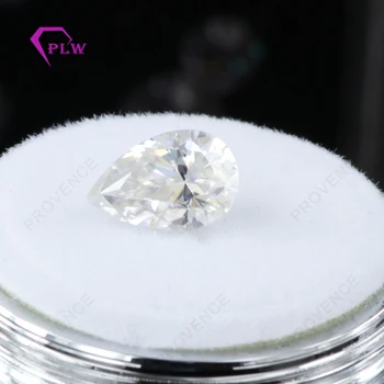 

Wholesale price EF color lab grown moissanite 3 pieces 0.5 carat 4*6 mm VVS 3ex pear shape offer certificates for ring earring