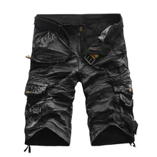 Для мужчин модные свободные большой Размеры Шорты и бермуды Masculina, Для мужчин Повседневное Пляжные шорты военные камуфляж