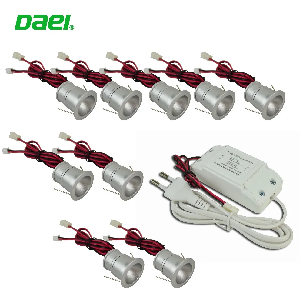 

1wx9pcs/set 900lm light mini led downlight led puck light 1W led lighting hole size 25mm