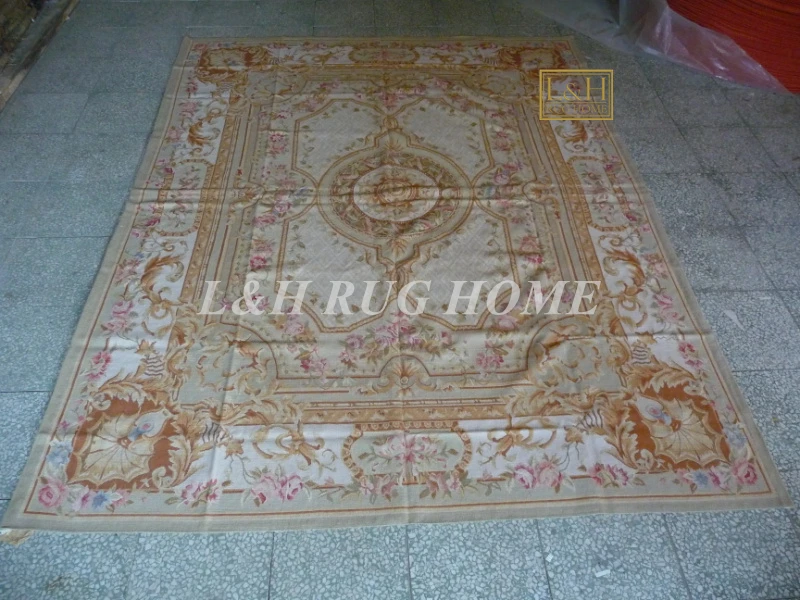 8'X10' французские Aubusson плетеные коврики ручной работы aubusson ковры