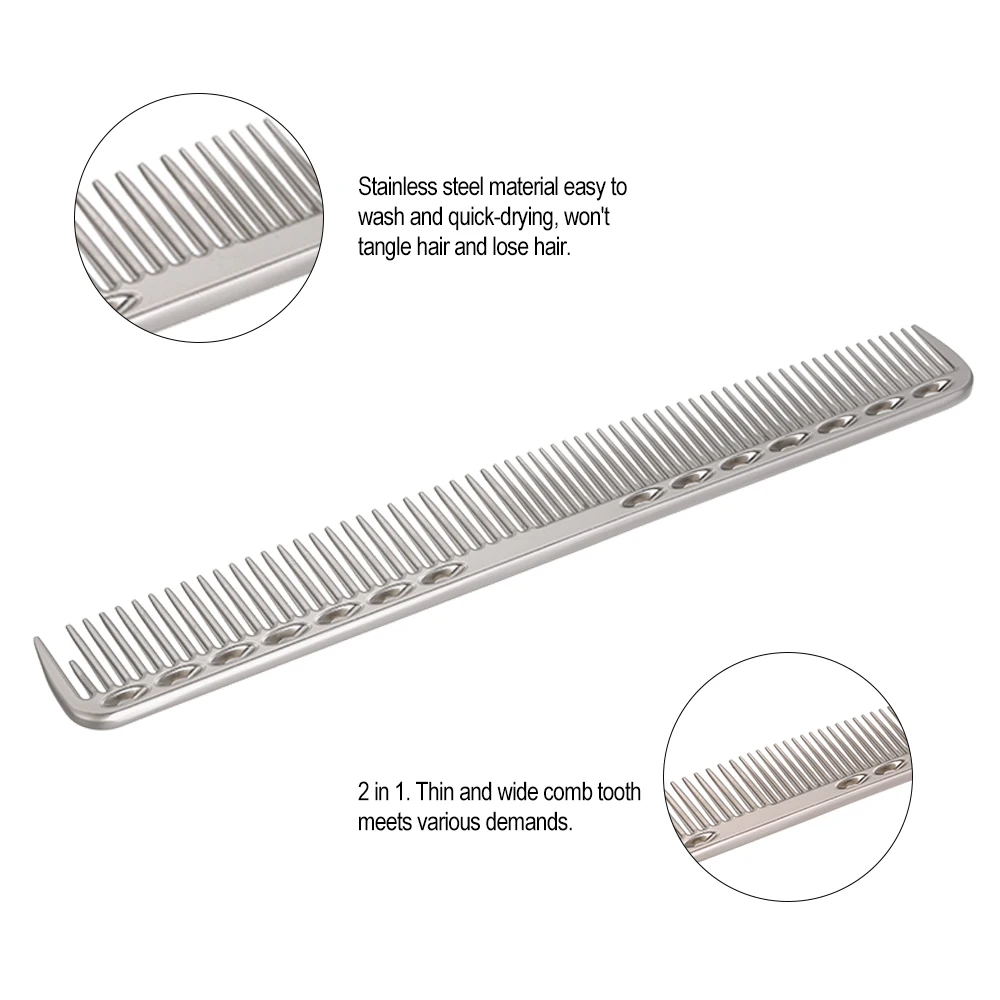 1 шт. гребень для волос из нержавеющей стали 2 в 1|comb hair|comb professionalhairdresser comb |