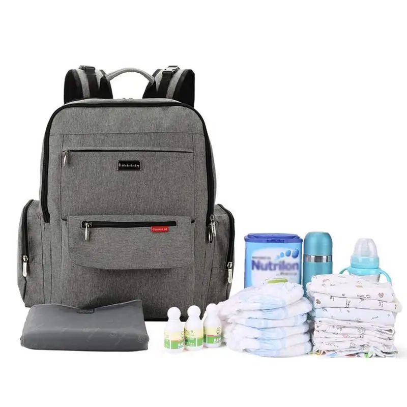 

Mummy Bag Multi-function Diaper Bag Large Capacity Backpack Neutral Style Waterproof Travel Diaper Backpack Baby Supplies Bag