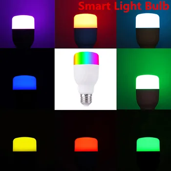 

WiFi Smart Light Bulb Colorful Intelligent LED Lamp 7W RGBW APP Remote Control Works with Alexa Google for Smart Home E27 E26