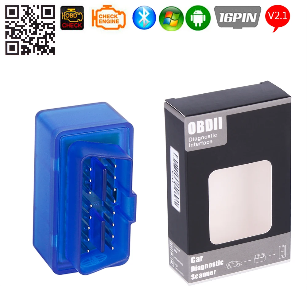 Супер Мини ELM327 V2.1 Bluetooth 2 0 Версия 1 OBD2/OBDII для Android/Windows автоматический