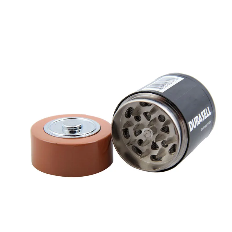 

Creative Herbal Herb Tobacco Grinder Battery Shaped Spice Pollen Crusher Kitchen Tool FPing