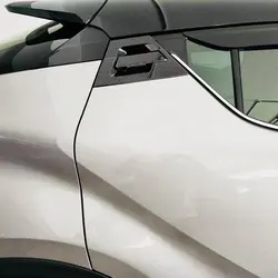 Для Toyota C-HR 2016 2017 2018 внешний сзади дверные ручки и ручка крышки чаши отделкой 6 шт. углеродного волокна Стиль стайлинга автомобилей