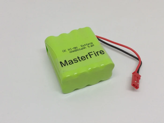 MasterFire 9,6 V AAA 800mAh Ni-MH аккумулятор Аккумуляторная NiMH батареи с красной вилкой
