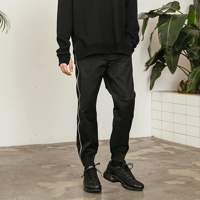 VIISHOW Summer Designer Brand Casual Cotton Pants Male length Pants Straight Leg Stretch Men's Dress Pants Zippers pant Trousers