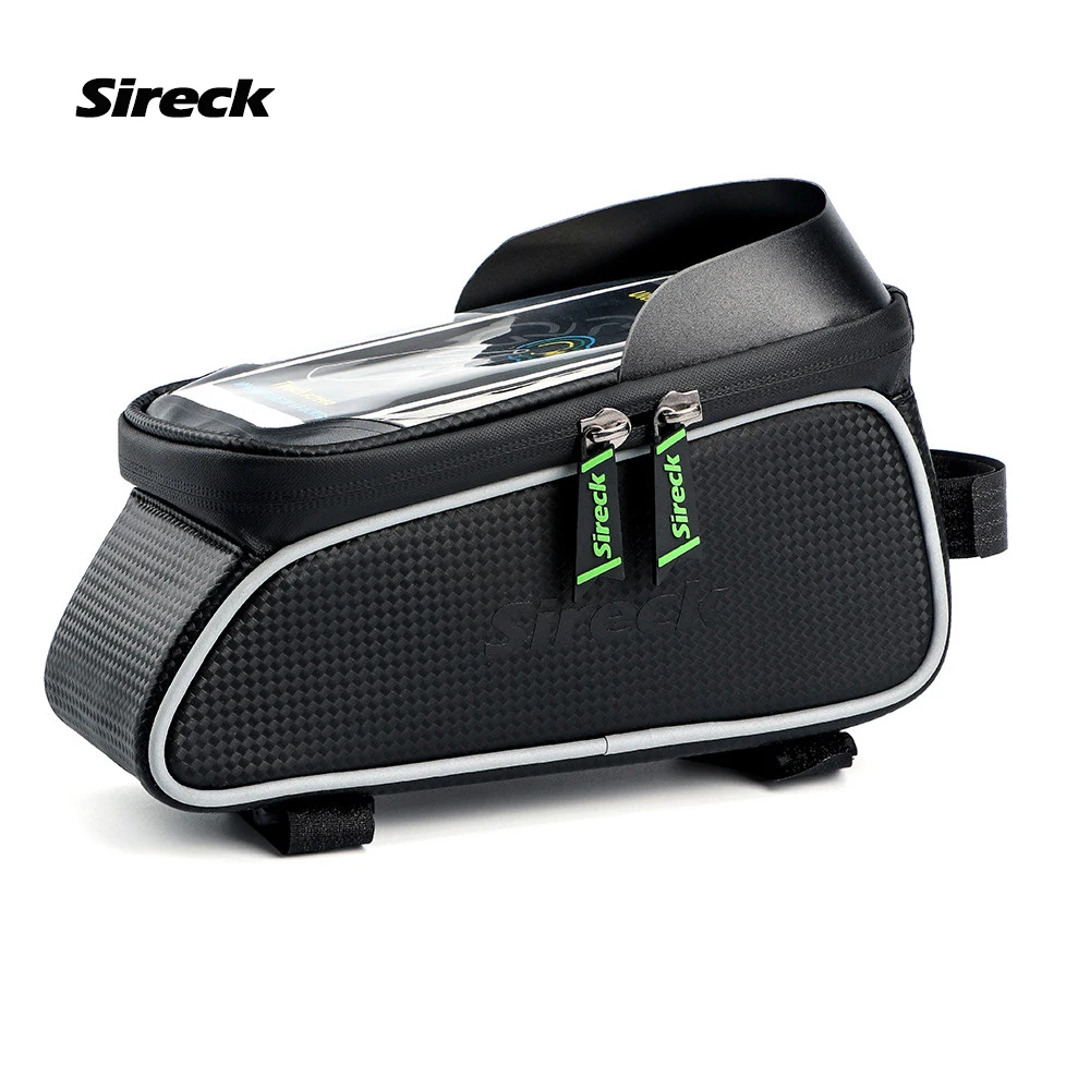 Sireck Waterproof Cycling Bag Touchscreen Bicycle Front Frame 6.0 Inch Bike Phone Case Pannier Top Tube Accessories | Спорт и