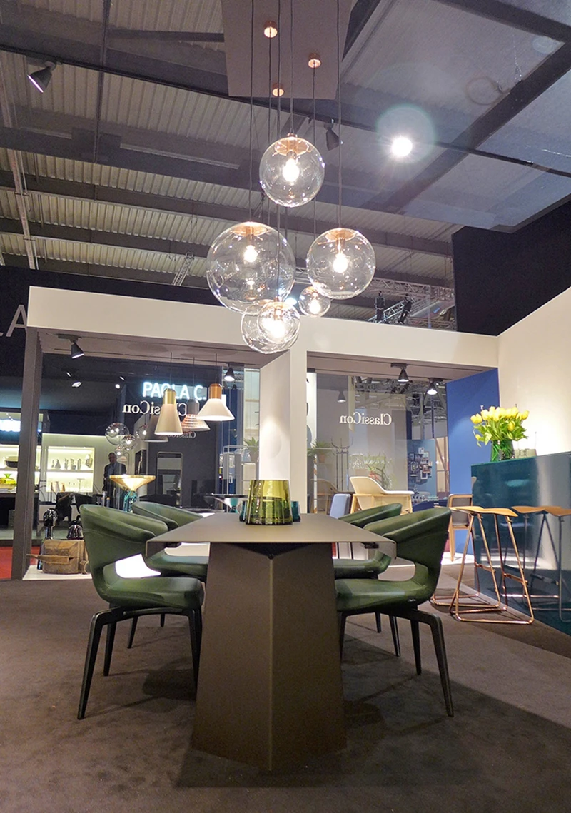 Modern Simple Nordic Glass Ball pendant Lamp Globe Chrome Pendant Lights Kitchen Lights for Dining Room Kitchen Bar Restaurant (7)