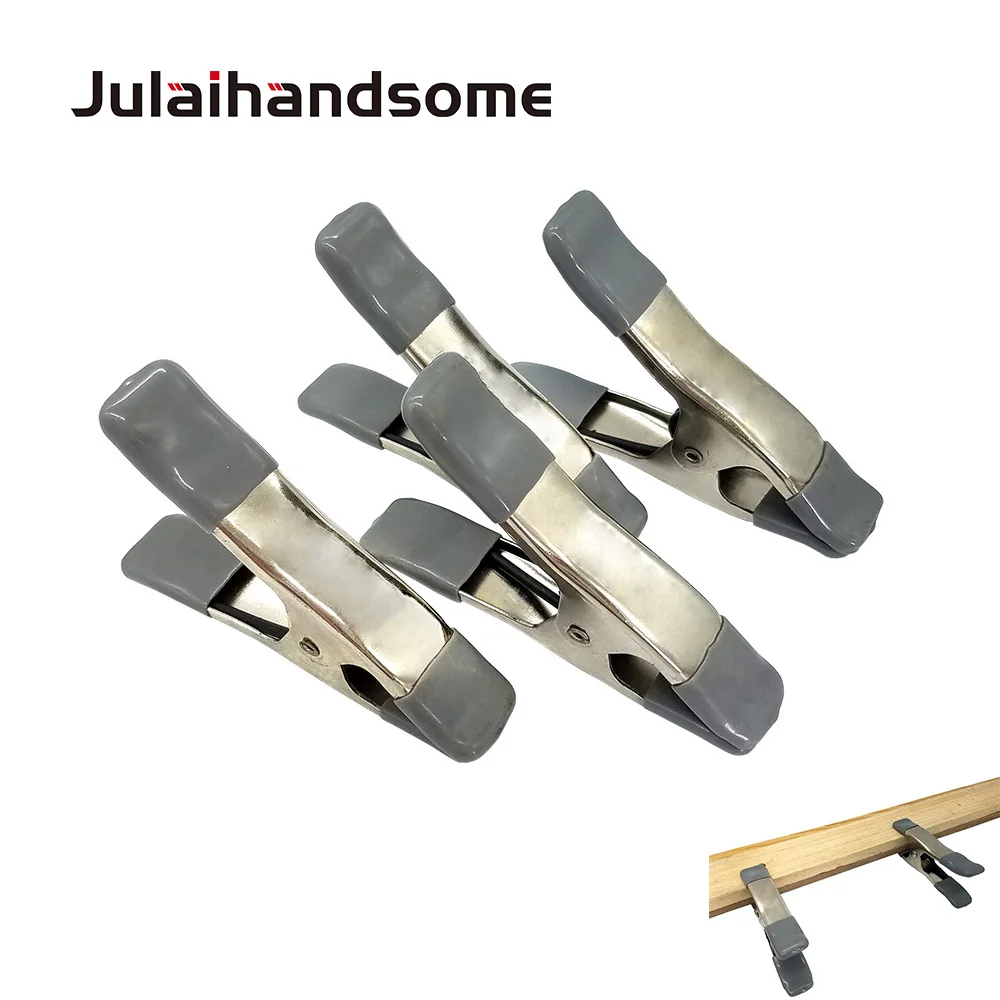  4PCS 4 Inch Steel Spring Clamps Max Jaw Opening 2 Inch Large Super Heavy Duty Spring Metal