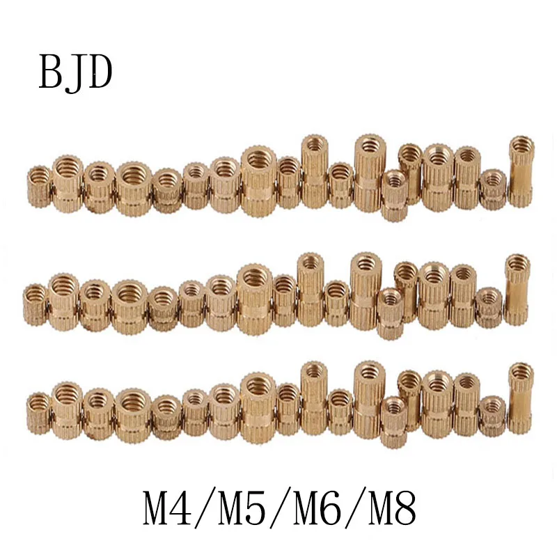 100pcs M4/M5/M6/M8 Copper inlay injection nut copper embedded parts ...