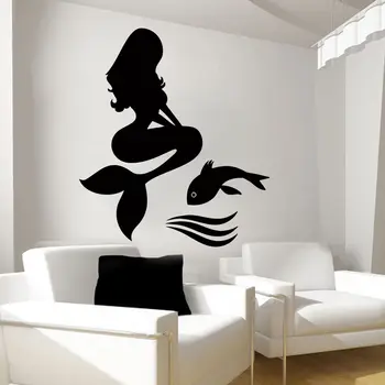 

Mermaid Wall Decals Fish Decal Vinyl Home Decor Nursery Bedroom Stickers