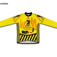 3 Средства ухода за кожей стоп стиль Для мужчин зимние Термальность руно велосипед Велосипедный Спорт Велоспорт Джерси Спорт на открытом воздухе с длинным рукавом Майки Ropa Ciclismo желтый