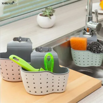 

XHRLYLB Drain Basket Kitchen Creative Sink Rack Faucet Hanging Basket Kitchen Gadget Home Decoration Accessories Dish Sponge .7z