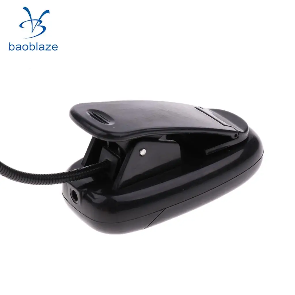 Portable Travel Flexible Neck 2led Clamp clip-on Reading book light Lamp, Battery and USB Powered , 2 ways to offer power	