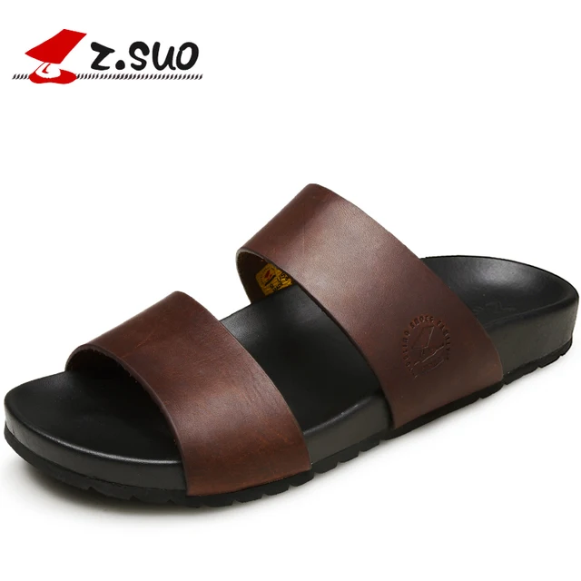 mens designer leather flip flops