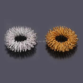 

200pcs/lot Finger Massager Ring Hand Reflexology Acupuncture massage Ring Pain Therapy Massage hand massage
