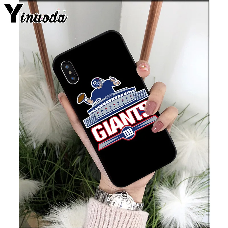 Yinuoda New York Giants TPU мягкие Аксессуары для телефонов Чехол для iPhone 6S 6plus 7 7plus 8 8Plus X Xs MAX 5 5S XR - Цвет: A5