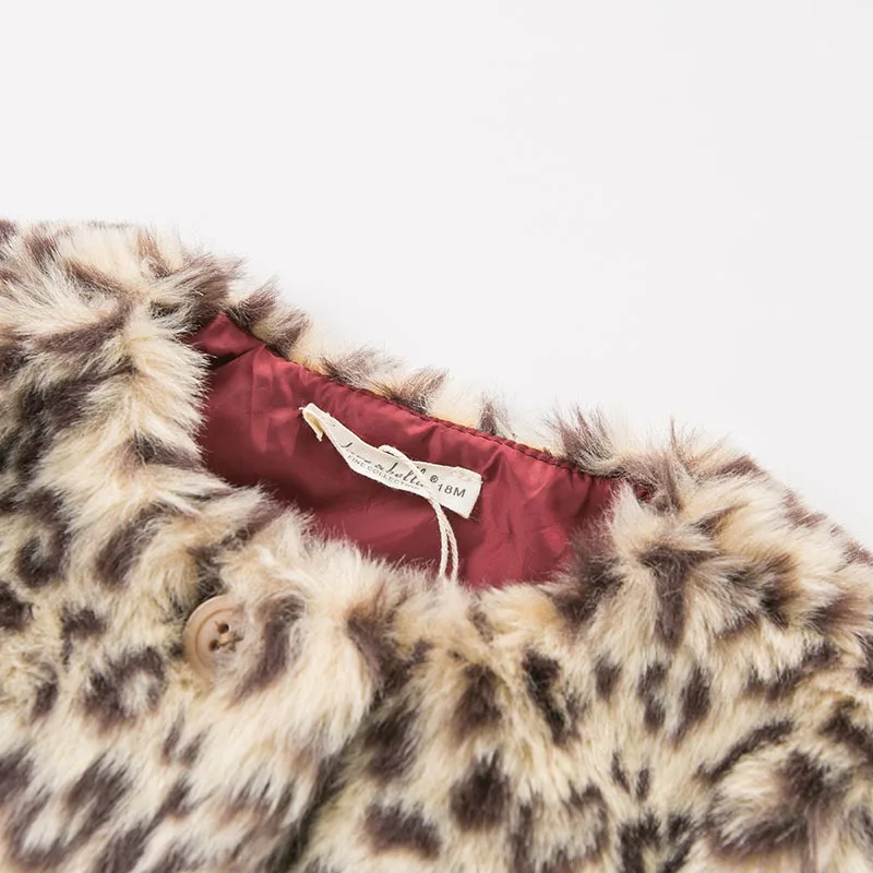 DB8528 dave bella/осенне-зимняя куртка с леопардовым принтом для маленьких девочек; Детское пальто с капюшоном; модная верхняя одежда для малышей