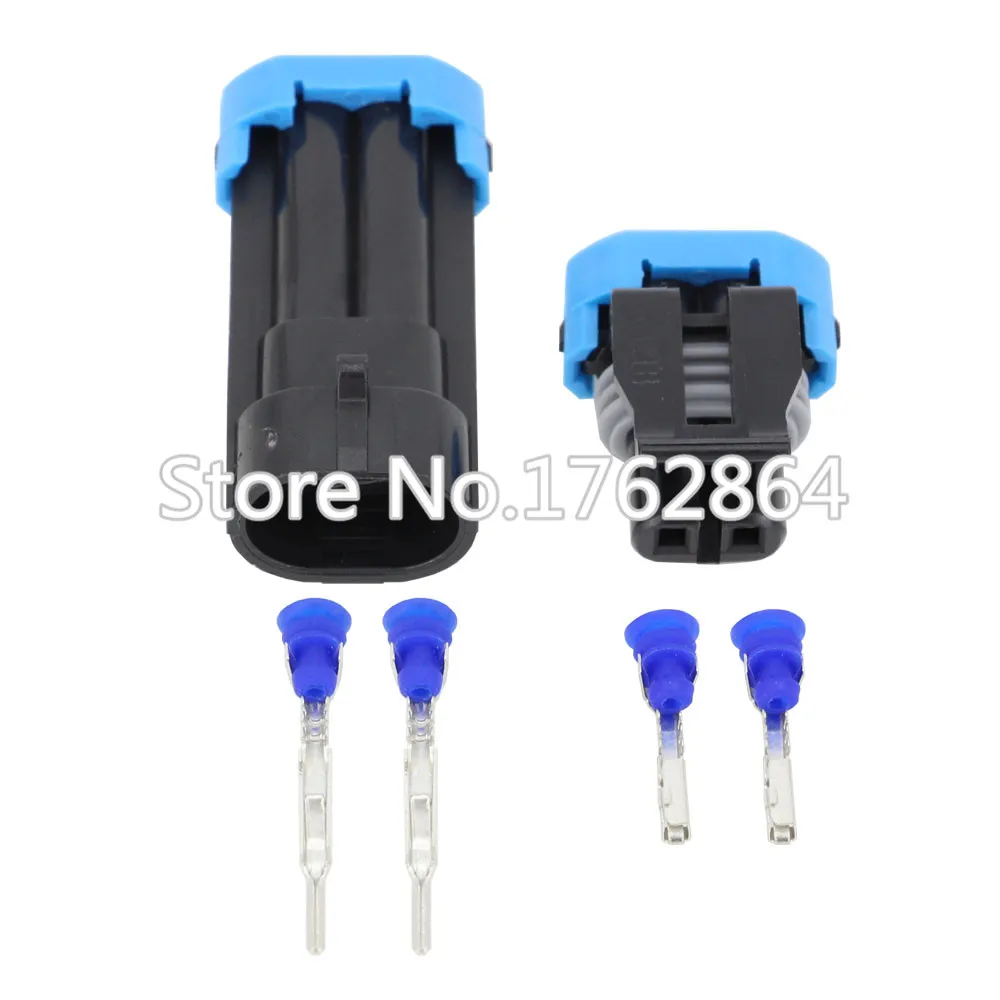 

10 Sets 2 Pin Outdoor Temperature Sensor Plugs Automotive Connectors Waterproof Connectors DJ7024-1.5-11 / 21