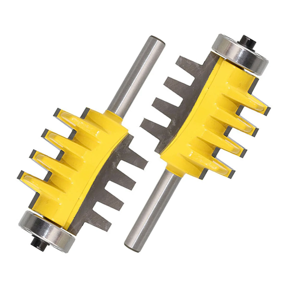 

Wood Router Cutter 8mm Shank Rail Reversible Finger Joint Glue Router Bit Cone Tenon Woodwork Cutter Power Tools