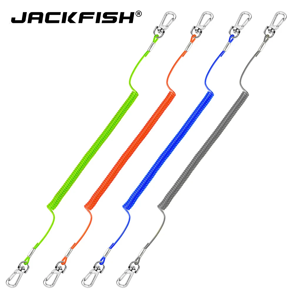 JACKFISH 3 м/5 м/8 м рыболовные удерживающие тросы с карабином для кемпинга безопасный