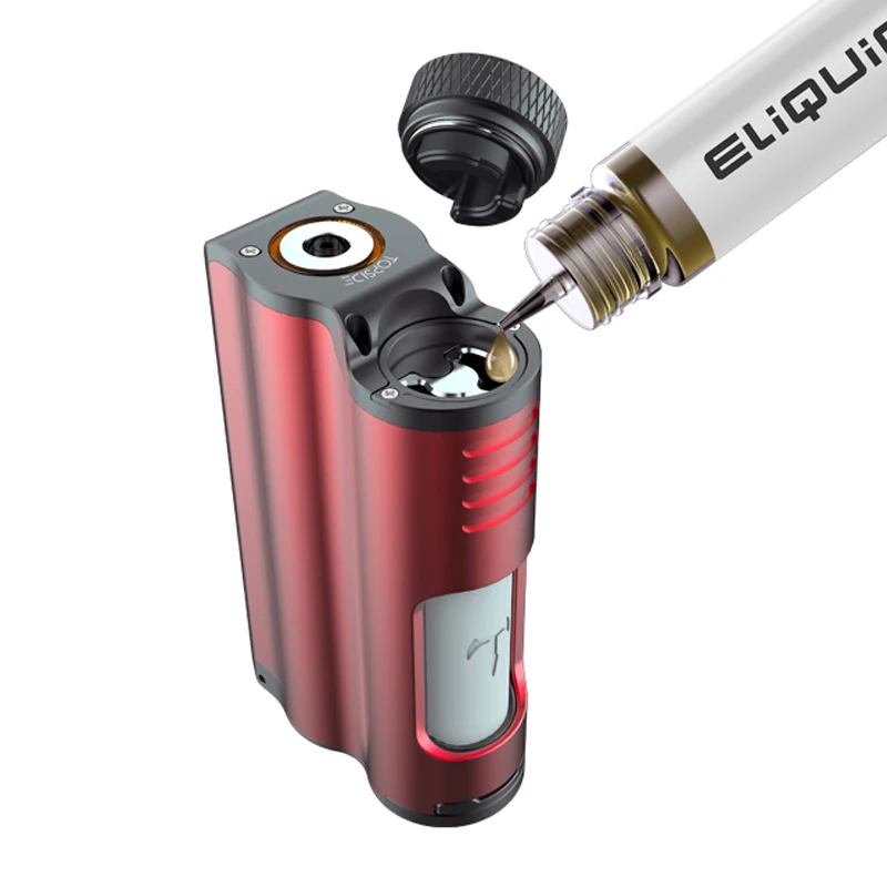 Dovpo x TVC Topside 90 Вт Squonk Box Mod первый Топ Filingl используется 21700 батарея с 10 мл бутылка vape