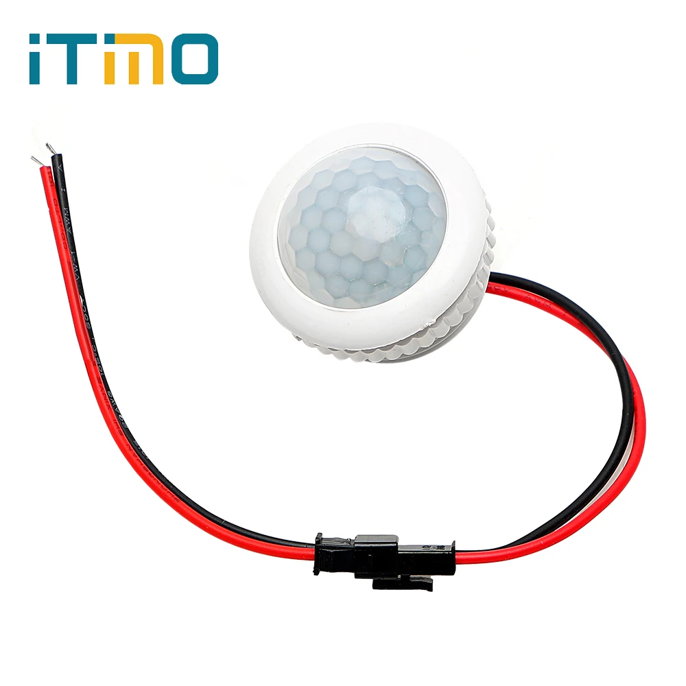 

iTimo IR Infrared Human Body Induction Motion Sensor Detector for LED Lamp Bulb Control PIR Sensor Switch for Ceiling Lights