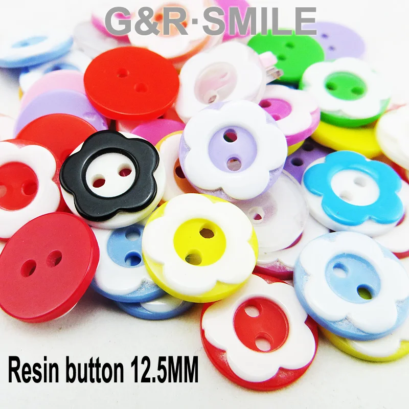 200 шт. пуговицы из окрашенной смолы 12 5 мм|clothes accessories|plastic buttonsbuttons buttons |