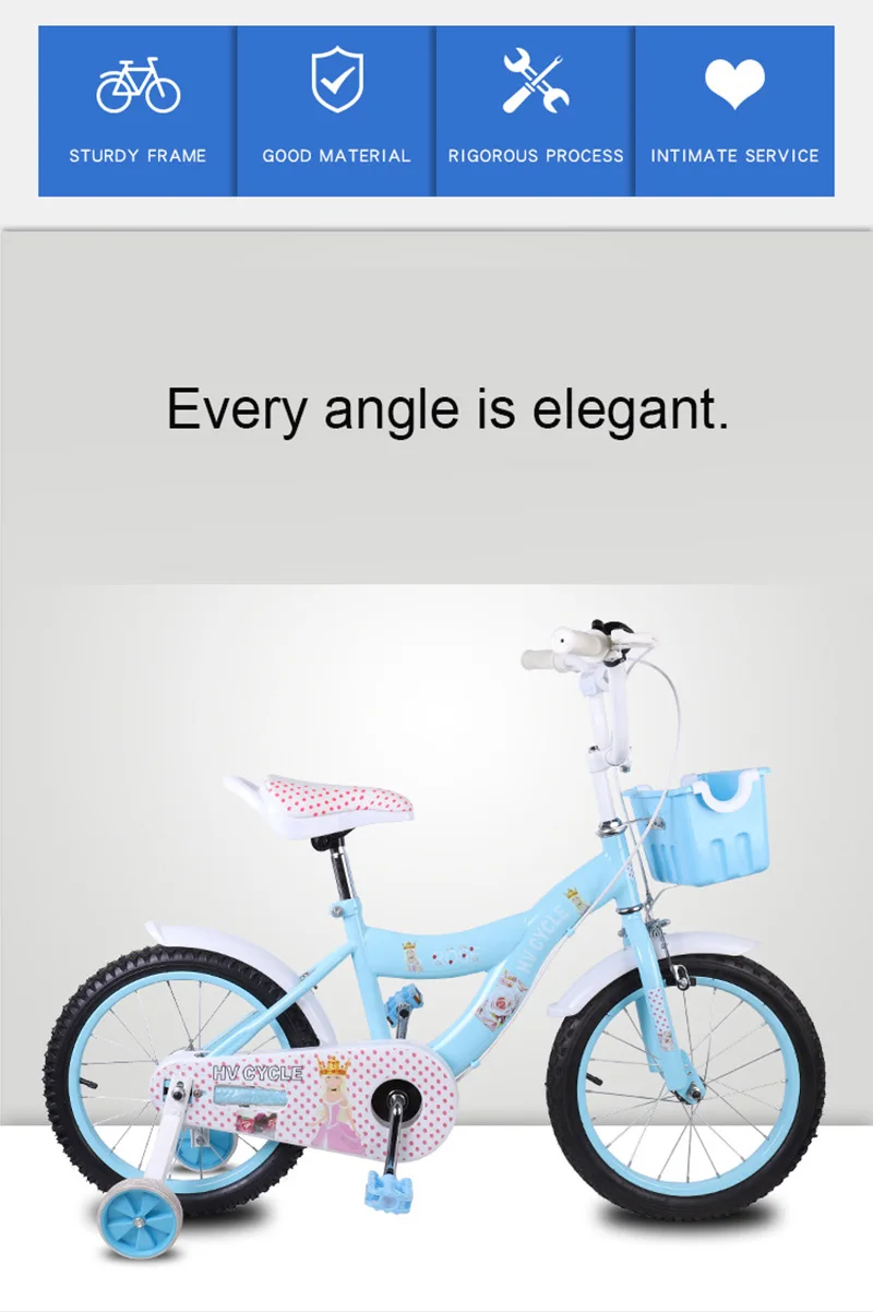 Clearance New 5-8 Year Old Boys And Girls Cycling 16-Inch Light Blue Outdoor Sports Children Pedaling Bicycle 1