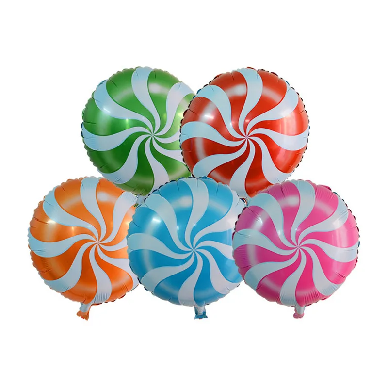 1 шт. 18 дюймов круглые красочные леденцы алюминиевые шары конфеты фольги Воздушные шары Дети ребенок душ День рождения Свадебная вечеринка украшения