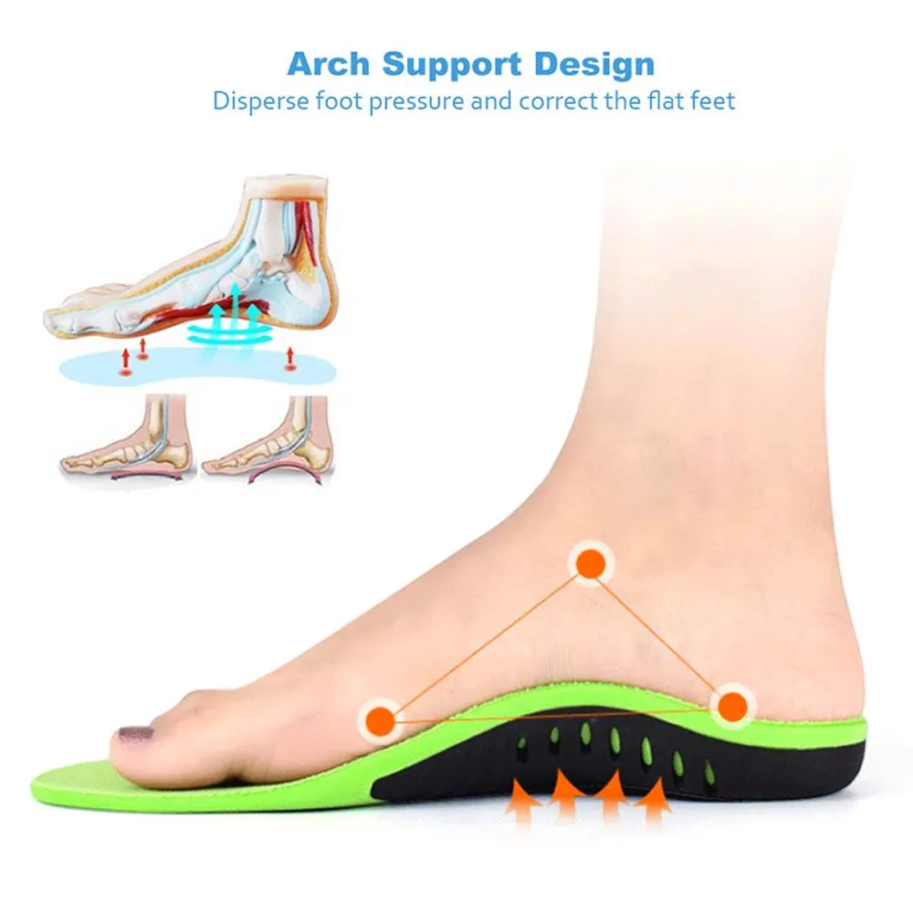 Demine обувь стельки для мужчин женщин научно доказанный дизайн высокая обувь поддержка свода стопы ортопедическая вставки подошвенный Fasciitis