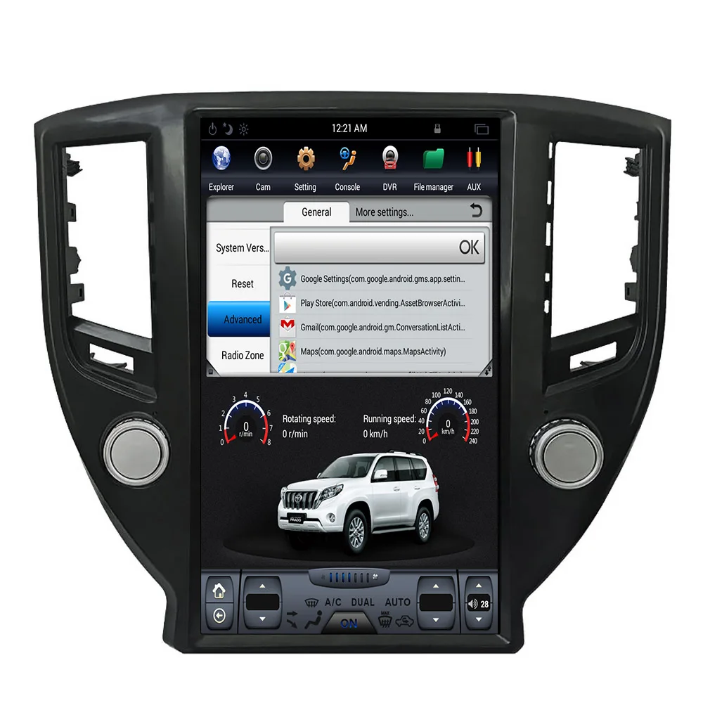 Best Tesla style Car GPS Navigation For TOYOTA CROWN Fourteenth generation car multimedia radio tape recorder 4K H car accessories 5