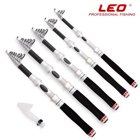 Vara de Mar Curto de Metal Anel de Guia Equipamento de Pesca Vara de Pesca Mini Carbono Ultra Anti-colisão Almofada Telescópica Livre Grátis Leo