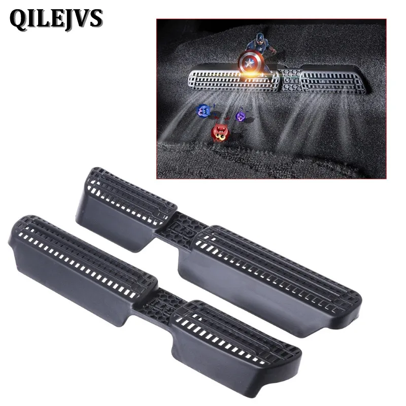 

QILEJVS 2 Pcs Rear Seat Car Air Outlet Duct Cover Grille For VW Tiguan 2 Mk2 2016-2018