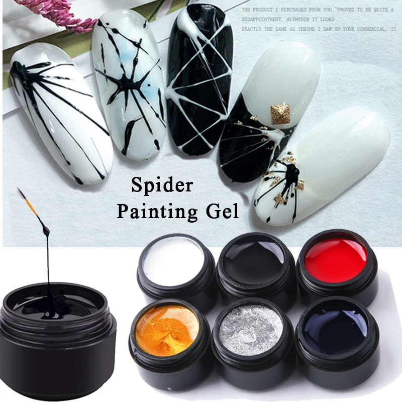 

Limegirl Spider Gel Nail Polish Art 8ml DIY Nail Design Line Drawing And Painting Decoration Pulling Silk Spider Gel Lacquer