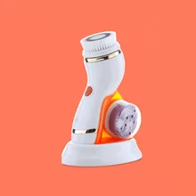 Очищающее средство для лица перезаряжаемая электрическая щетка для лица очищающая щетка для чистки пор чистящий аппарат Водонепроницаемый 4 щетки головки 2 шестерни