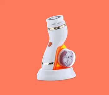 

Facial Cleanser Rechargeable Electric face brush Cleansing brush Pore Cleaning Apparatus Waterproof 4 Brush Heads 2 Gears