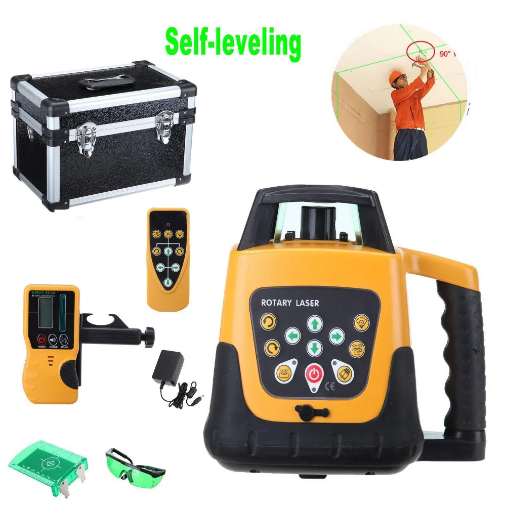 Automatic Self leveling Rotary Laser Level Green beam 500m range with