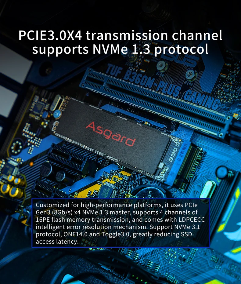 Asgard M.2 ssd M2 PCIe NVME 250 ГБ 500 1 ТБ 2 ТБ твердотельный накопитель 2280 внутренний жесткий диск hdd для ноутбука