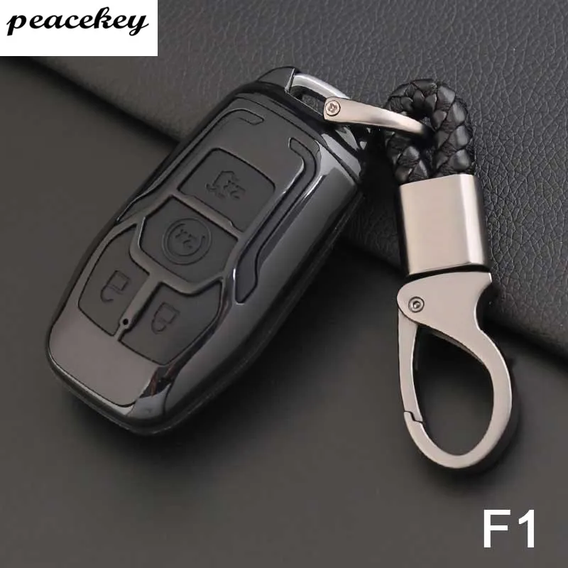 Карбоновый силиконовый защитный чехол для ключей для Ford Escort Mondeo Everest Ranger Fusion Auto Key Shell