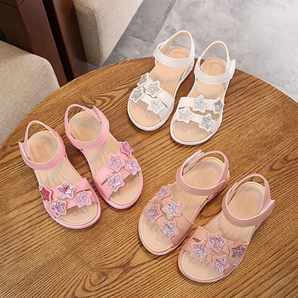 MUQGEW/сандалии для маленьких девочек; детская обувь; блестящая обувь для принцессы сандалии для девочек; летняя пляжная обувь; От 2 до 8 лет