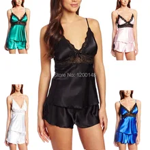 Сексуальное женское белье костюмы Плюс Размер белье Одежда для стриптиза одежда пижамы для женщин Кружева пижамы сексуальные шелковые ночные рубашки