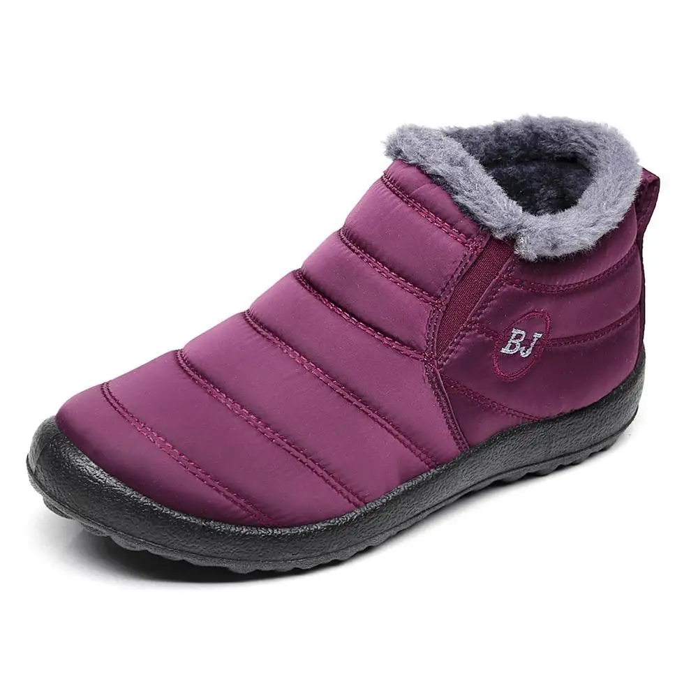 

2018 New Women Winter Snow Shoes Snow Boots Warm Plush Antiskid Bottom Thermal Waterproof Unisex Ski Boots Size 35-46